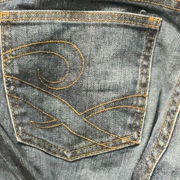 Juicy Couture Estilo 5 Pocket Blue Jean 31 Y2K Classic Preppy Bohemian Western - Picture 5 of 14